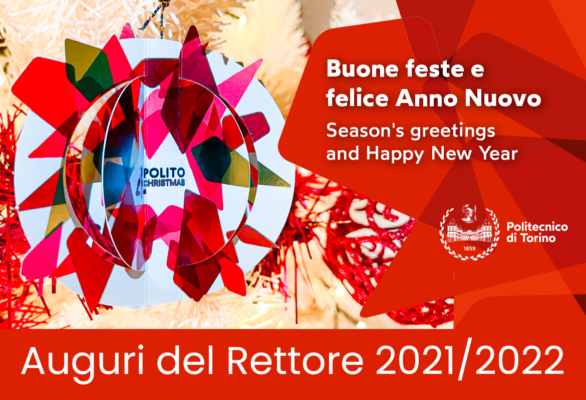 Copertina di Buone Feste da parte del Rettore e del Direttore Generale 2021-2022