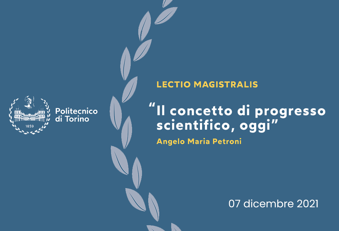 Copertina di Lectio Magistralis “Il concetto di progresso scientifico, oggi” del Professor Angelo Maria Petroni