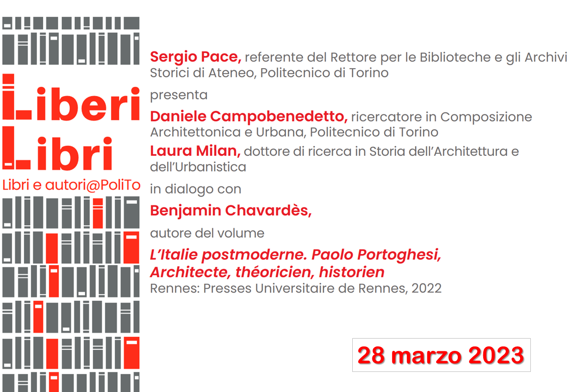 Copertina di Benjamin Chavardès: L'Italie postmodern. Paolo Portoghesi,  Architecte, théoricien, historien